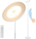 White Floor Lamp 40W Super Bright Torchiere - Remote, Timer, Dimmable