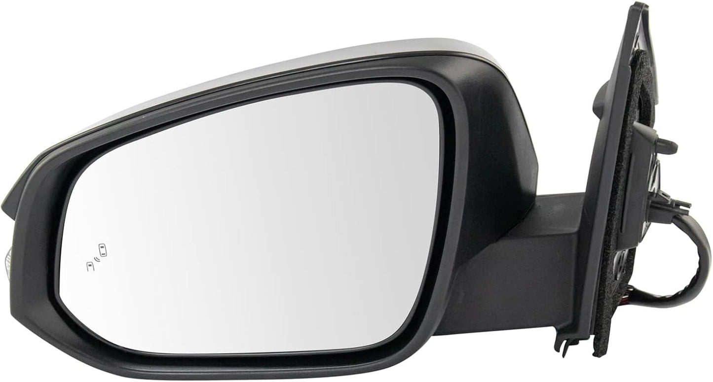 TRQ Left Mirror Drivers Side for 2016-2018 Toyota RAV4