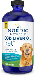 Nordic Naturals Pet Cod Liver Oil for Dogs - 16 oz Omega-3