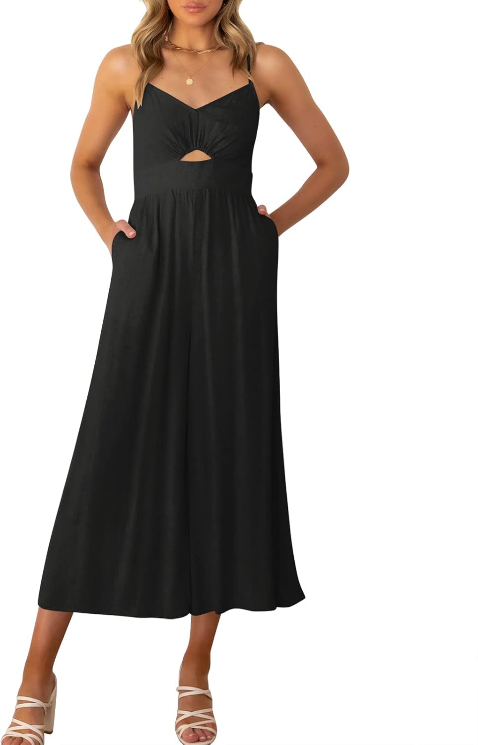 Stylish ANRABESS Womens Jumpsuit for Summer Beach Vacations