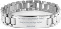 Cool Driver Ladder Bracelet - Engraved Stainless Steel Driver Gift