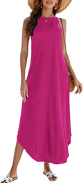 Halife Women's Summer Halter Maxi Beach Dress - Flowy Comfort