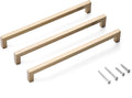 10 Pack Champagne Bronze Cabinet Pulls 10 in Modern Square Drawer