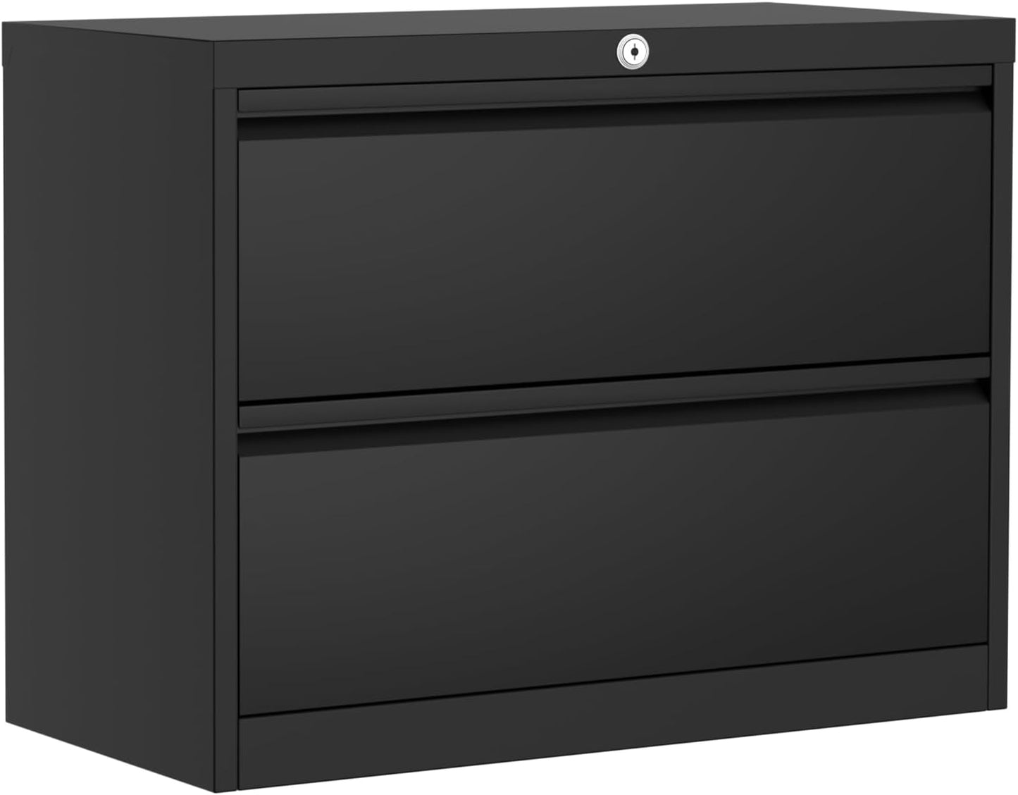 Lateral File Cabinet with Lock for Secure Document Storage