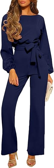 Happy Sailed Women Casual Loose Short Sleeve Belted Romper