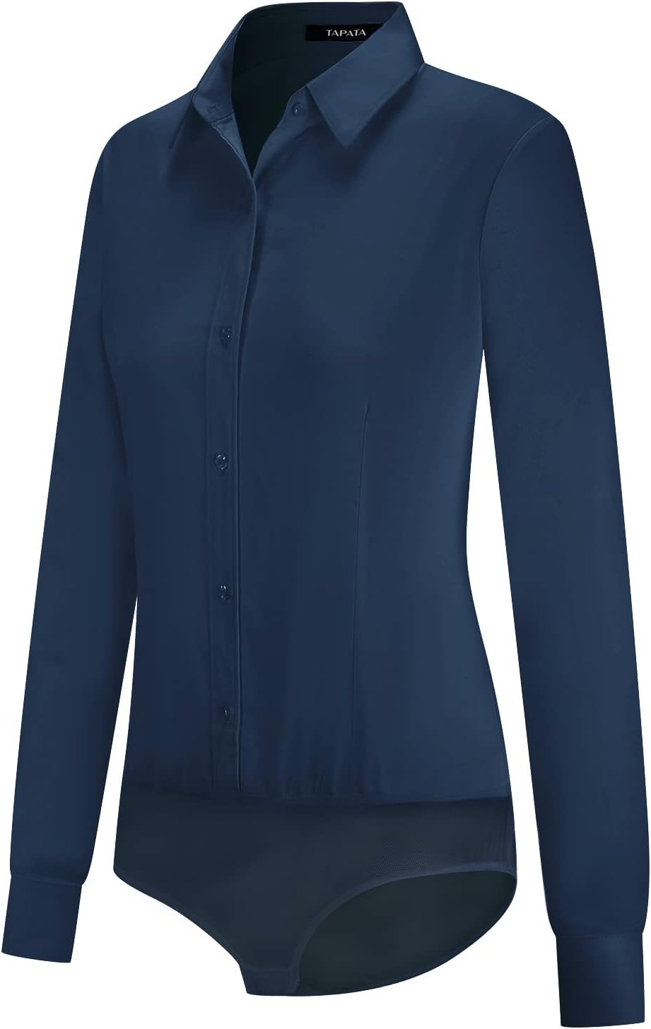 Stylish Women's Long Sleeve Bodysuit Blouse for Office Wear