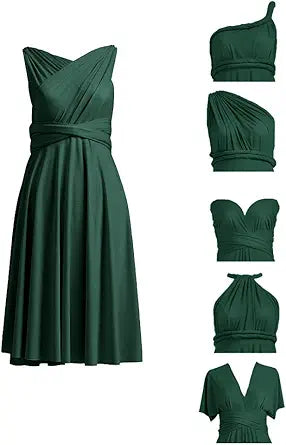 72styles Knee Length Short Infinity Dresses for Bridesmaids