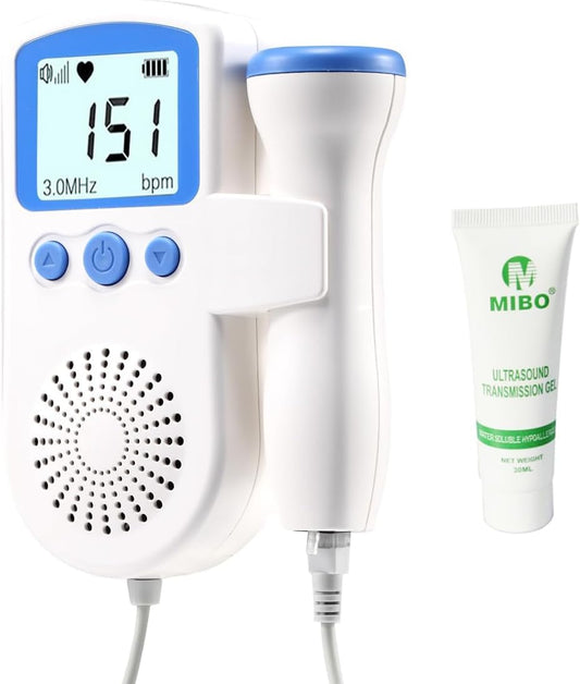 Doppler Fetal Heartbeat Monitor for New Moms - Easy to Use