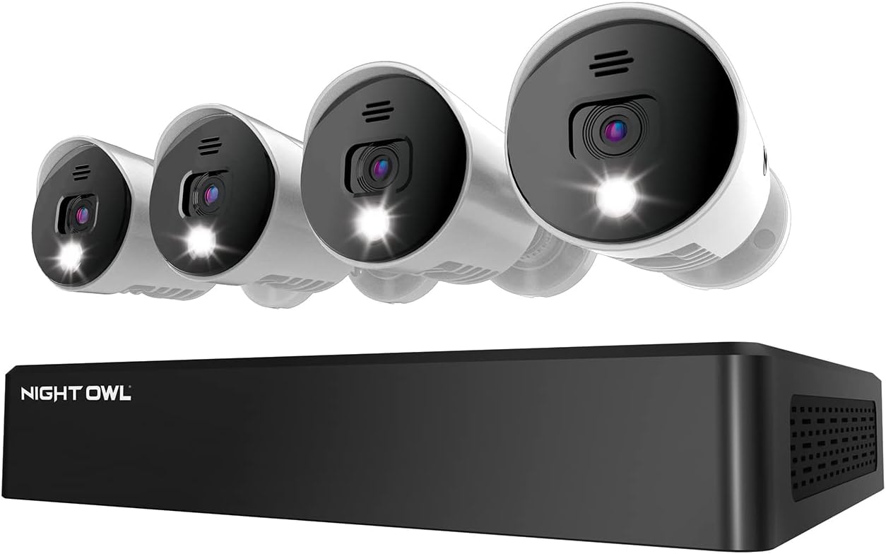 Night Owl 4 Channel Bluetooth Video Home Security Camera System