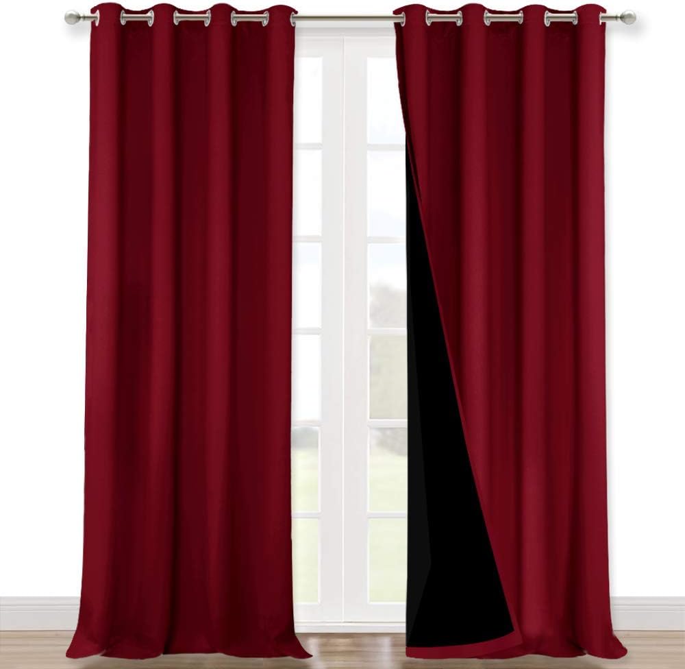 NICETOWN Full Shading Curtains for Bedroom, 90 in Long Panels