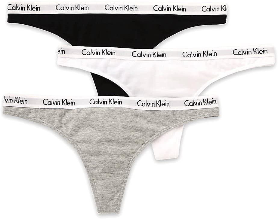 Calvin Klein Women's Carousel Logo Cotton Stretch Thong Panties