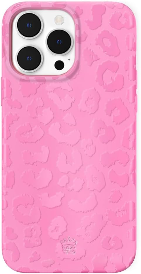 VELVET CAVIAR iPhone 14 Pro Max Case - Hot Pink Leopard Print