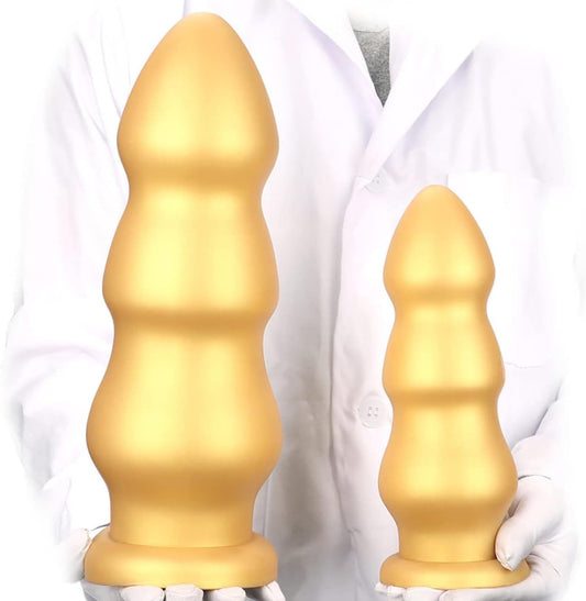Gold Silicone XXL Huge Dildo for Advanced Players and Couples