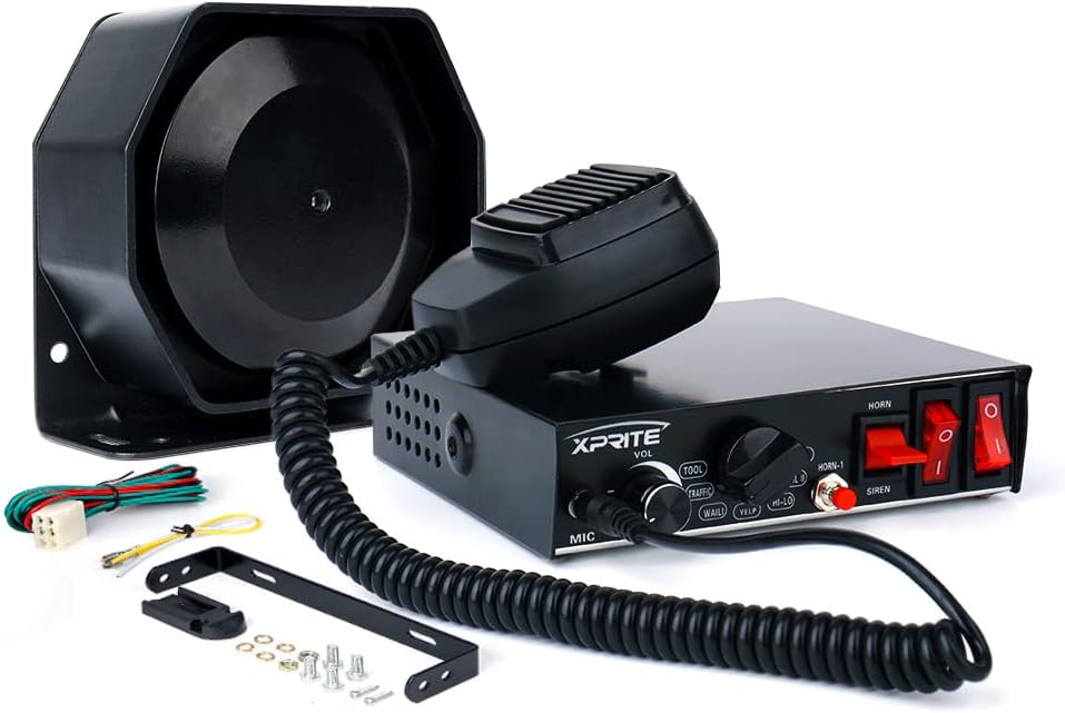 Xprite 200 Watt Emergency Warning Siren PA System with Microphone