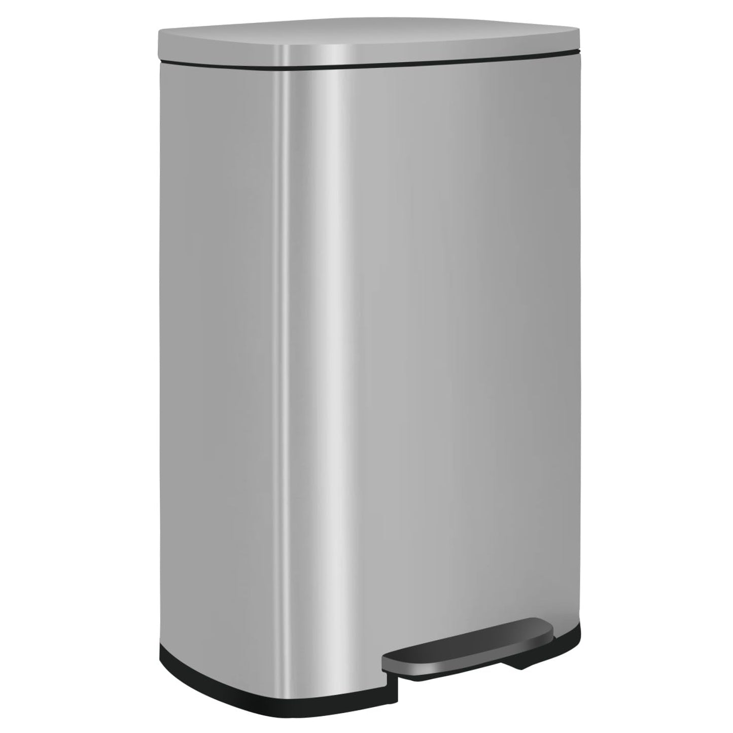 13 Gallon Kitchen Trash Can with Fingerprint Proof Design