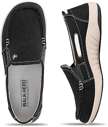 Womens Slip On Shoes with Arch Support for Daily Walking