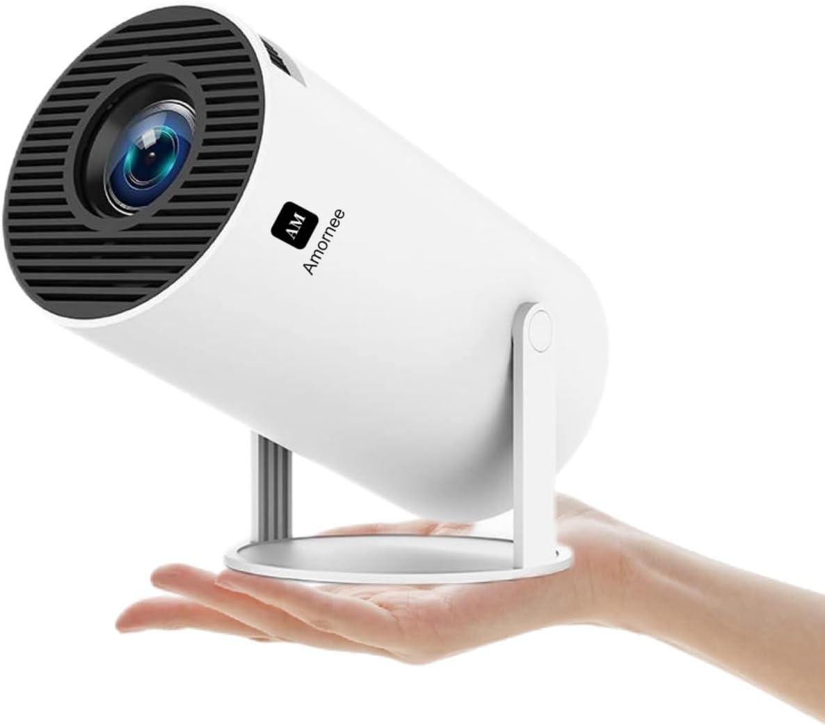 Amornee 4K Mini Projector: WiFi, Bluetooth, Rotatable