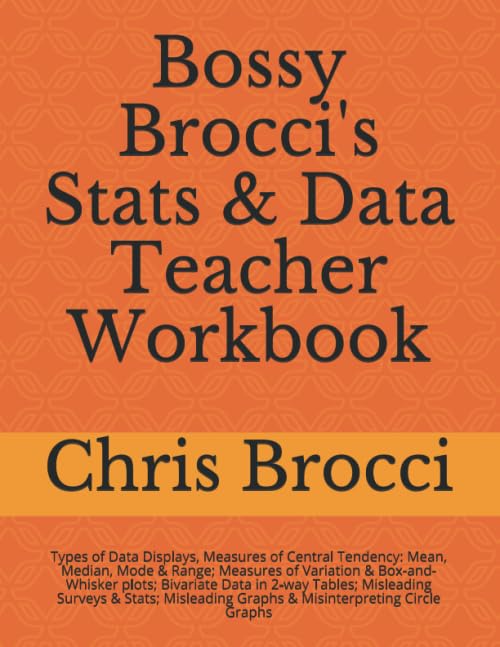 Bossy Brocci's Stats & Data Teacher Workbook for Educators
