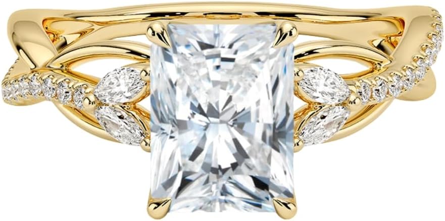 1-3 CT Moissanite Engagement Ring - Handcrafted Elegance