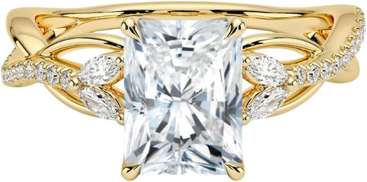 1-3 CT Moissanite Engagement Ring - Handcrafted Elegance