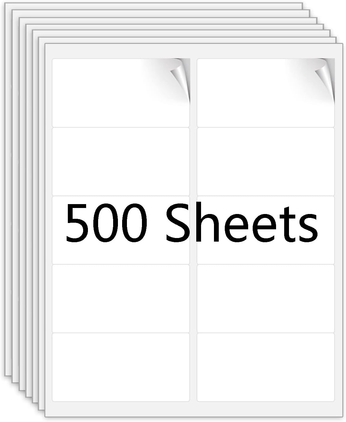 10-Up Address Labels for Laser and Inkjet Printers - 5000 Labels