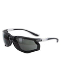 MAGID Gemstone Onyx Foam Lined Safety Glasses, 12-Pack Clear/Black