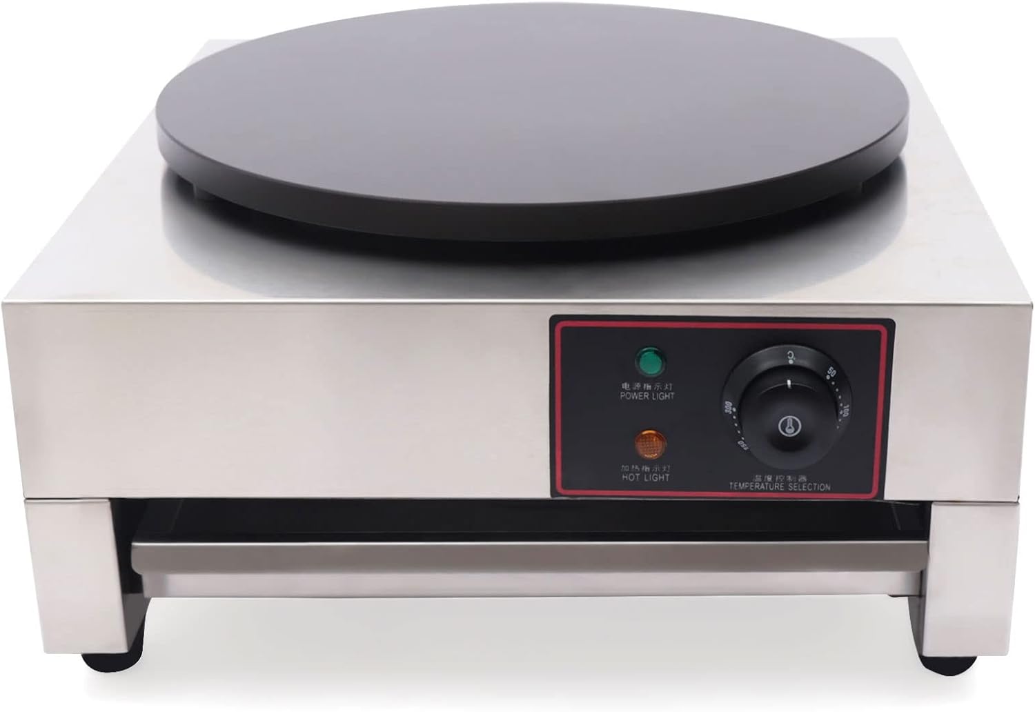 1700W Electric Crepe Maker - Adjustable Temperature Control
