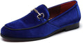 LCQL Men's Luxury Velvet Penny Loafer Shoes - Elegant Suede Slip-On in