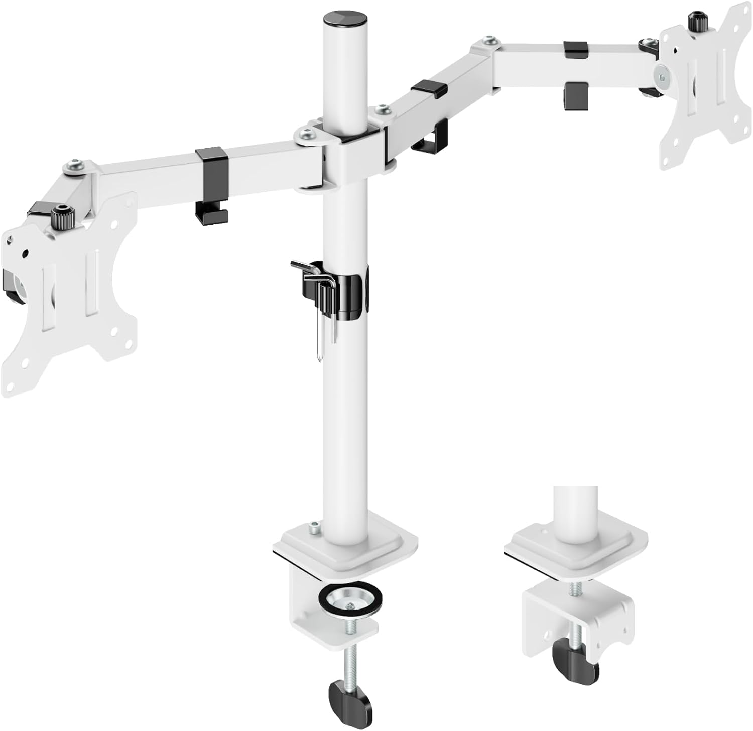 Dual Monitor Mount Stand for 17-32 Inch Screens, Adjustable