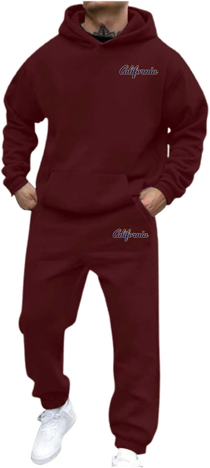 JiXiang Men's 2-Piece Tracksuit Set - Stay Stylish & Comfortable!