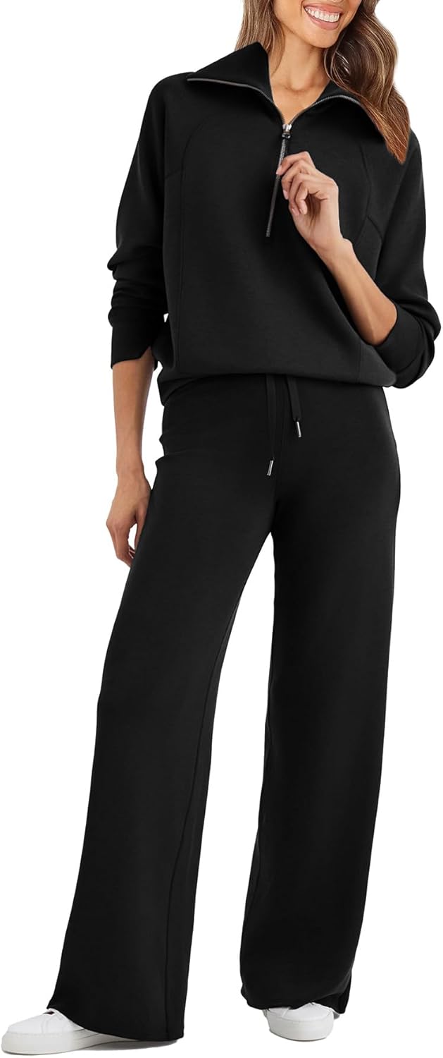 Glamaker Womens 2 Piece Outfits for Cozy Lounge and Travel