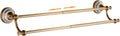Antique Bronze Brass Double Towel Bar for Stylish Bathrooms