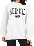 ASTANFY Cozy Yes I'm Cold Sweatshirt