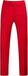 MOGU Mens Dress Pants Front Flat Fit Casual Pants - Wrinkle