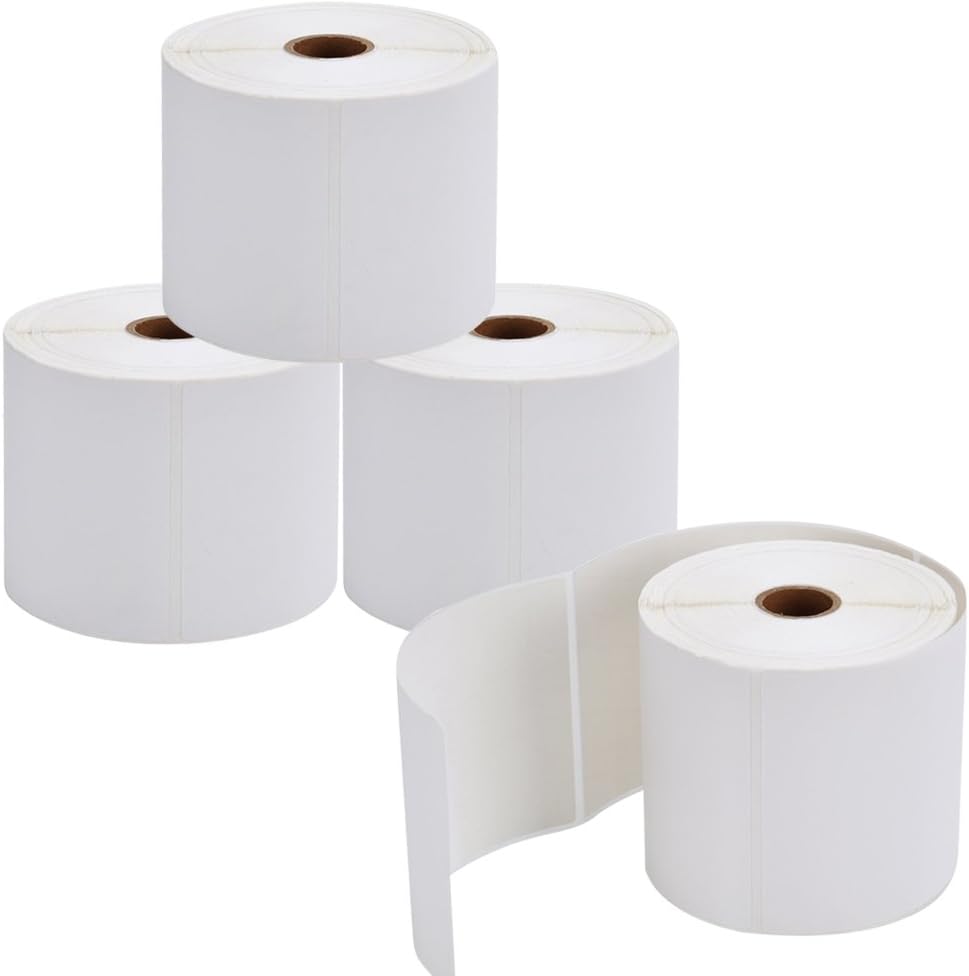 4x6 Direct Thermal Shipping Labels for Zebra Printers - 450 Labels