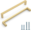 10 Pack 6.3 in Gold Cabinet Handles - Modern Kitchen Pulls