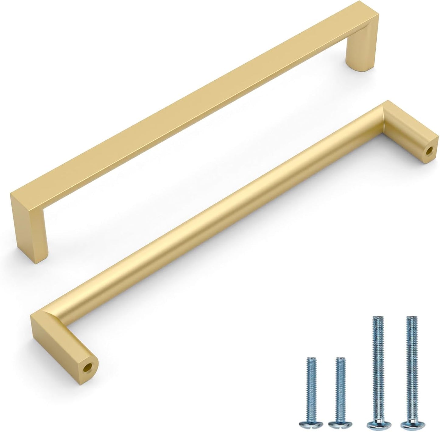 10 Pack 6.3 Inch Gold Kitchen Cabinet Handles for Modern Homes