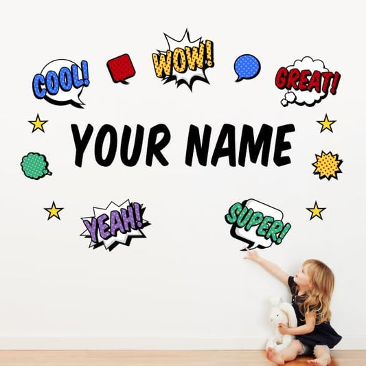 Premium Personalized Life Sized Wall Decal for Kids Room Decor