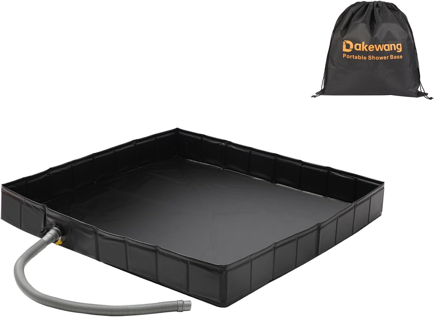 34 x 34 x 5 Outdoor Shower Base for Camping and Beach Use