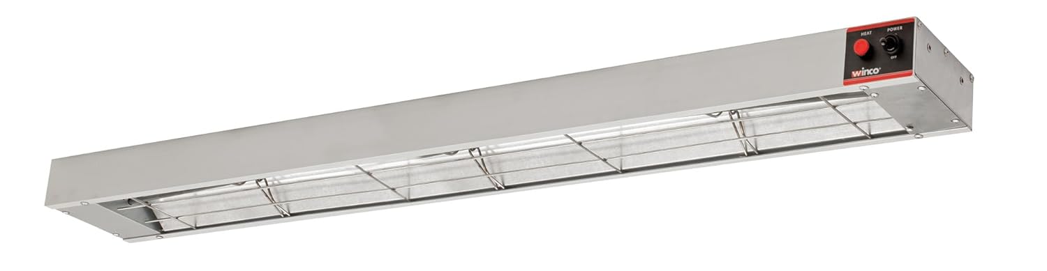 Winco Food Heat Lamp Strip Heater for Perfect Food Serving