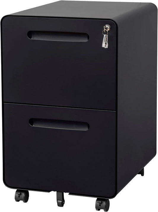 Secure & Stylish 2-Drawer Lockable File Cabinet by LVSTEEL