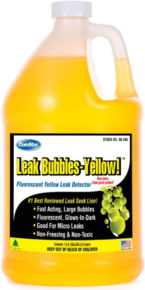 ComStar Leak Bubbles Yellow HVAC & Gas Detector for Fast Detection