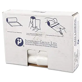Inteplast Group 30 Gallon HDPE Can Liner with Star Seal Design