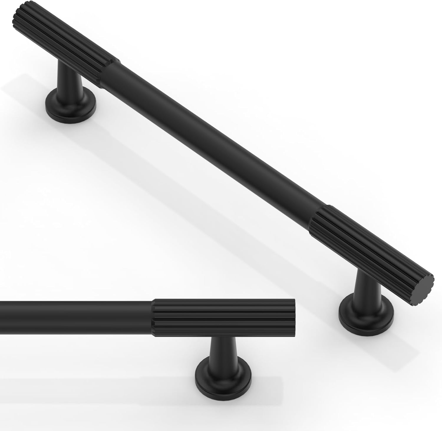 10 Pack Matte Black Cabinet Pulls for Stylish Kitchen Upgrade