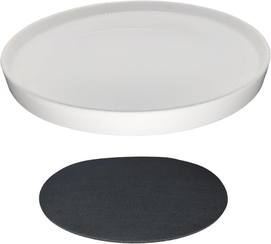 Durable 12 Inch Ceramic Plant Saucer Pot Tray for Indoor Use