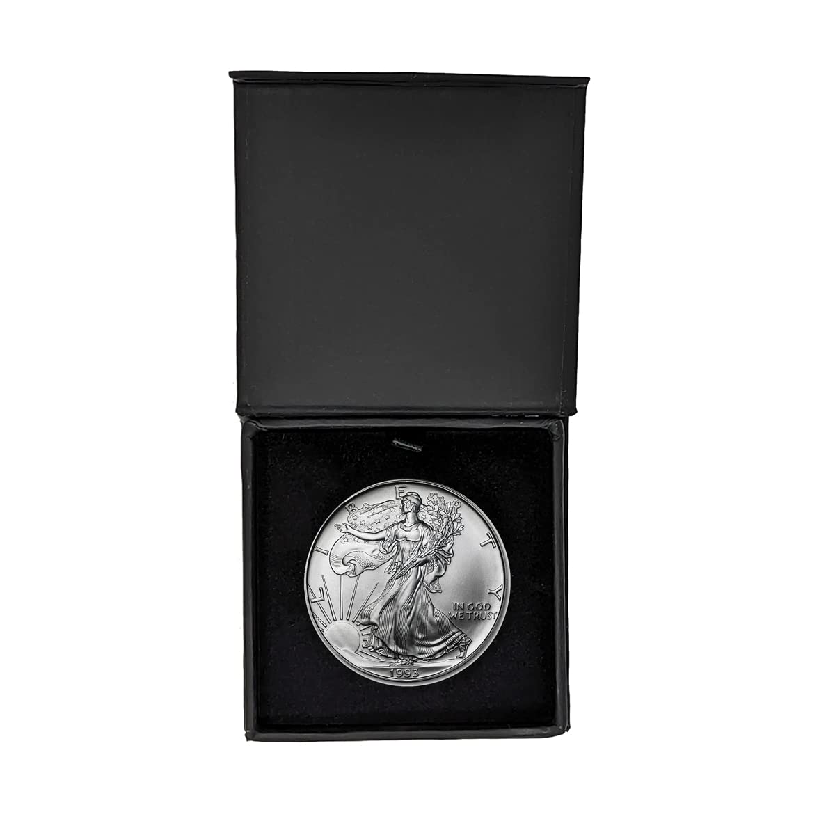 1993 U.S. Silver Eagle Gem Brilliant Uncirculated Dollar Gift Box