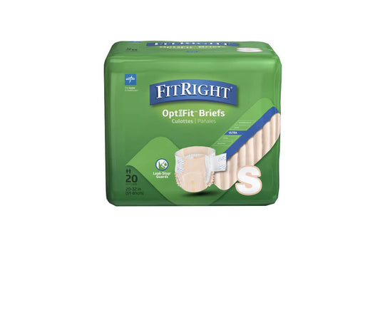 Medline OptiFit Ultra Adult Briefs - Heavy Absorbency for Small Sizes