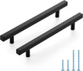Matte Black 6-1/4 in Cabinet Handles 30 Pack - Durable Square Pulls