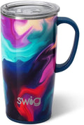 22oz Insulated Travel Mug with Handle and Lid - Aura