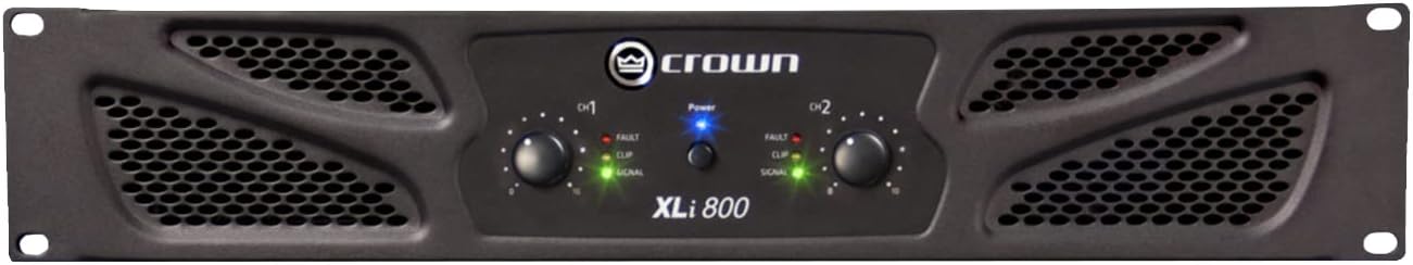 Crown XLi800 Two-channel Power Amplifier for DJs and Home Theater